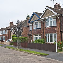 Residential semi-detached houses